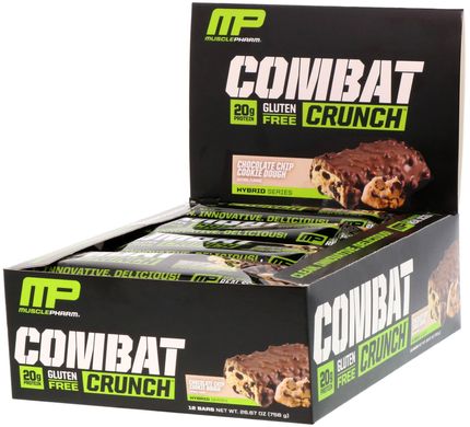 Білкове печиво шоколад MusclePharm (Combat Crunch) 12 шт по 63 г