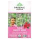 Tea Tulsi, Sweet Rose, Caffeine-Free, Organic India, 18 tea bags, 1.01 oz (28.8 g)