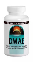 ДМАЭ (диметиламиноэтанол) Source Naturals (DMAE) 351 мг 100 капсул купить в Киеве и Украине