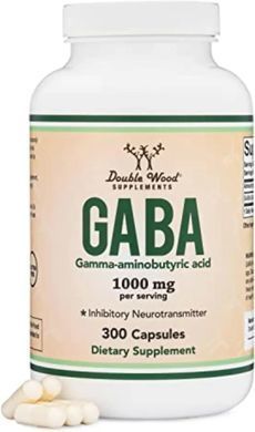 ГАБА гамма-аминомасляная кислота Double Wood (GABA) 500 мг 300 капсул купить в Киеве и Украине