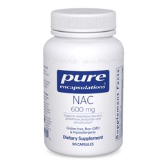Ацетилцистеин Pure Encapsulations (NAC N-Acetyl-l-Cysteine) 600 мг 90 капсул купить в Киеве и Украине
