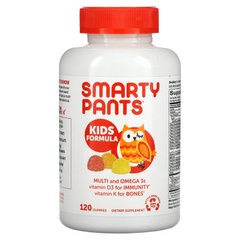 Мультивітаміни для дітей комплекс SmartyPants (Multi + Omega 3 + Vitamin D) 120 штук