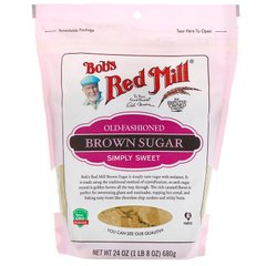 Старомодний коричневий цукор, Bob's Red Mill, 24 унції (680 г)