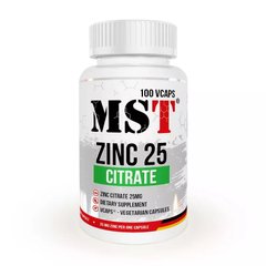 Zinc 25 Citrate MST 100 veg caps