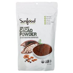 Какао порошок органик необработанный Sunfood (Cacao Powder) 454 г купить в Киеве и Украине