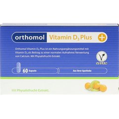 Orthomol Vitamin D3 Plus, Ортомол Витамин Д3 Плюс, 60 дней купить в Киеве и Украине