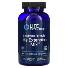 Дитяча формула, суміш, смак натуральних ягід, Children's Formula, Mix, Natural Berry Flavor, Life Extension, 120 жувальних таблеток