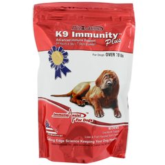 K9 Immunity Plus, для собак весом более 70 фунтов (31,7 кг), таблетки со вкусом печени и рыбы, Aloha Medicinals Inc., 90 жевательных таблеток купить в Киеве и Украине