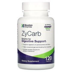 Ензими для травлення, ZyCarb, Multi-Enzyme, Houston Enzymes, 120 капсул