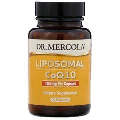 Коэнзим Q10 липосомальный Dr. Mercola (Liposomal CoQ10) 100 мг 30 капсул купить в Киеве и Украине