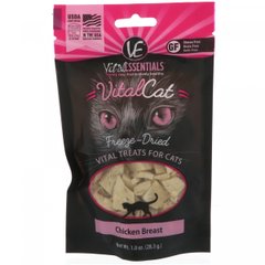 Vital Cat, висушені сублімацією ласощі для кішок, куряча грудка, Vital Essentials, 1,0 унц (28,3 г)