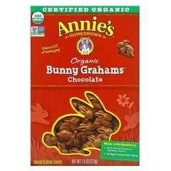 Шоколадное печенье Bunny Grahams, Annie's Homegrown, 7,5 унций (213 г) купить в Киеве и Украине