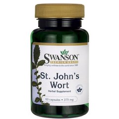 Звіробій, St John's Wort, Swanson, 375 мг, 60 капсул