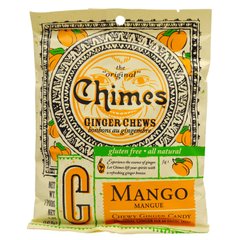 Імбирні жувальні цукерки з манго, Ginger Chews, Chimes, 141,8 г