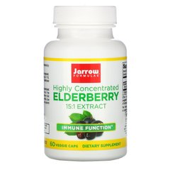 Екстракт бузини Jarrow Formulas (Elderberry) 60 вегетаріанських капсул