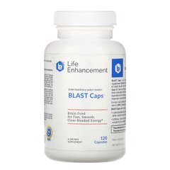 Витамины и аминокислоты для мозга и энергии, Blast Caps, Life Enhancement, 120 капсул купить в Киеве и Украине