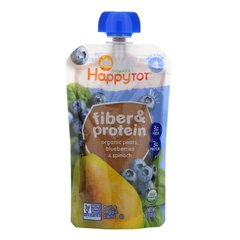 Дитяче харчування з протеїну шпинату ягід Happy Family Organics (Inc. Happy Baby Happytot Fiber Protein) 113 г