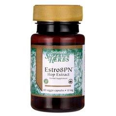 Екстракт хмелю, Estro8PN Hop Extract, Swanson, 10 мг 60 капсул