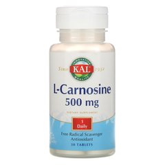 Карнозин KAL (L-Carnosine) 500 мг 30 таблеток купить в Киеве и Украине