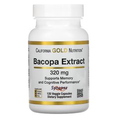 Бакопа экстракт California Gold Nutrition (Bacopa Extract) 320 мг 120 растительных капсул купить в Киеве и Украине