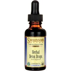 Трав'яні краплі Детокс, Herbal Detox Drops, Swanson, 296 мл