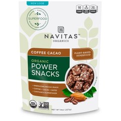 Енергетична закуска смак кави і какао Navitas Organics 227 г