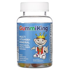 Вітаміни для дітей овочі фрукти GummiKing (Multi-Vitamin) 60 тягучок