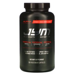 Підтримка тестостерону, Alpha, Testosterone Support, JYM Supplement Science, 180 вегетаріанських капсул