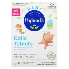 Baby, таблетки від кольок у животі для малюків, Hyland's, 125 таблеток