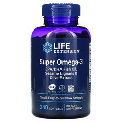 Супер Омега-3 Life Extension (Super Omega-3) 240 капсул