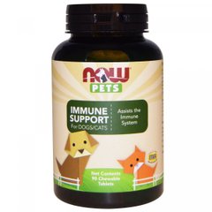 (ТЕРМІН!!!) Здоров'я імунної системи собак / котів Now Foods (Pet Health Immune Support) 90 таблеток