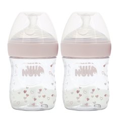 NUK, Simply Natural, пляшечки, від 0 місяців, повільно, 2 упаковки, 5 унцій (150 мл) кожна