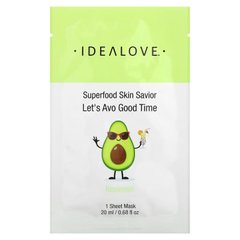 Маска для догляду за шкірою авокадо Idealove (Superfood Skin Savior Let's Avo Good Time) 1 шт 20 мл