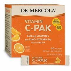 Вітамін С + цинк + Д3 смак апельсину Dr. Mercola (Vitamin C-PAK) 60 стіків