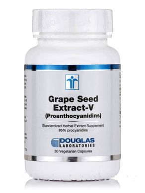 Екстракт виноградних кісточок Douglas Laboratories (Grape Seed Extract-V) 30 вегетаріанських капсул