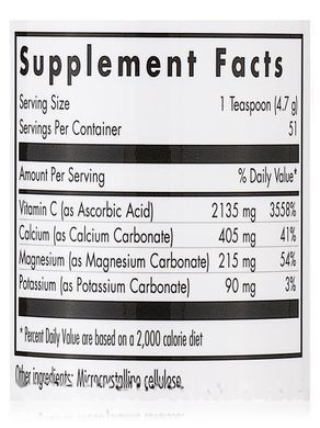 Buffered Vitamin C Powder (corn source), Allergy Research Group, 240 g