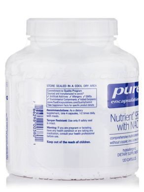 Multivitamins and Minerals with Acetylcysteine (Nutrient 950 with NAC) 120 Capsules