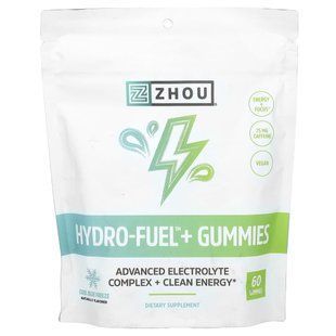 Zhou Nutrition, Hydro-Fuel Gummies, Cool Blue Freeze, 60 Gummies купить в Киеве и Украине