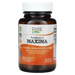 Pure Essence, PureBiotics, Maxima, 100 Billion, 30 Delayed Release Vegi-Caps купить в Киеве и Украине