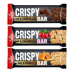 Sante, Crispy Bar, 40 g, oat & chocolate купить в Киеве и Украине