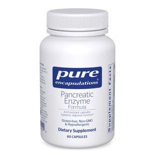 Формула фермента поджелудочной железы Pure Encapsulations (Pancreatic Enzyme Formula) 60 капсул купить в Киеве и Украине