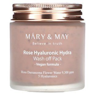 Mary & May, Rose Hyaluronic Hydra, Wash Off Pack, 4.4 oz (125 g)