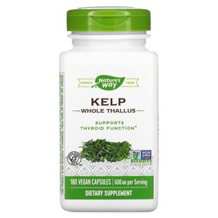 Ламинария, Nature's Way (Kelp) 300 мкг 180 капсул купить в Киеве и Украине