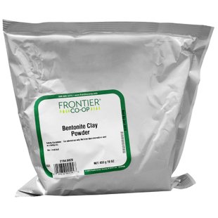 Глина для лица бентонит Frontier Natural Products (Clay Powder) 453 г купить в Киеве и Украине