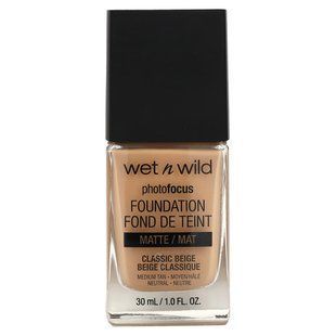 wet n wild, PhotoFocus, Foundation, Matte, 371C Classic Beige, 1 fl oz (30 ml)
