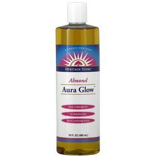 Aura Glow, Almond, Heritage Store, 16 fluid ounces (480 ml)