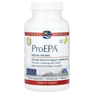 Омега-3 зі смаком лимона Nordic Naturals (ProEPA) 1000 мг 120 капсул