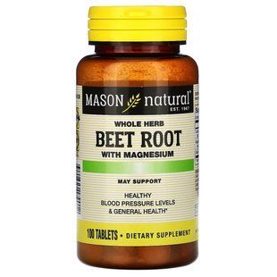 Свекла с магнием Mason Natural (Magnesium) 100 таблеток купить в Киеве и Украине