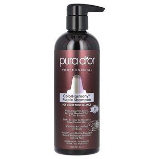 Pura D'or, ColorHarmony Purple, шампунь для професійного використання, 473 мл (16 рідк. Унцій)