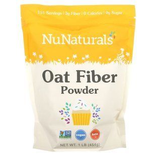 Клітковина вівсяна NuNaturals 454 г